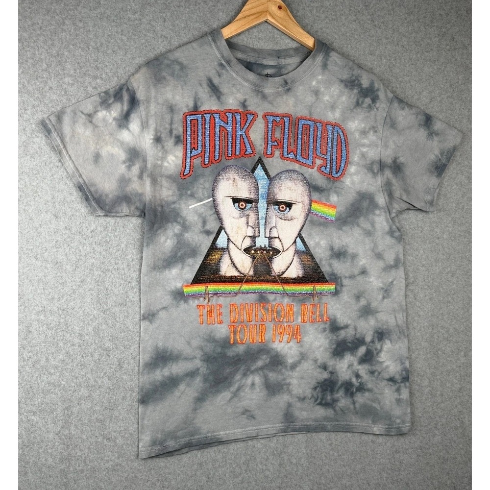 Pink Floyd Division Bell Tour 1994 Tie Dye T Shirt Gray Size M